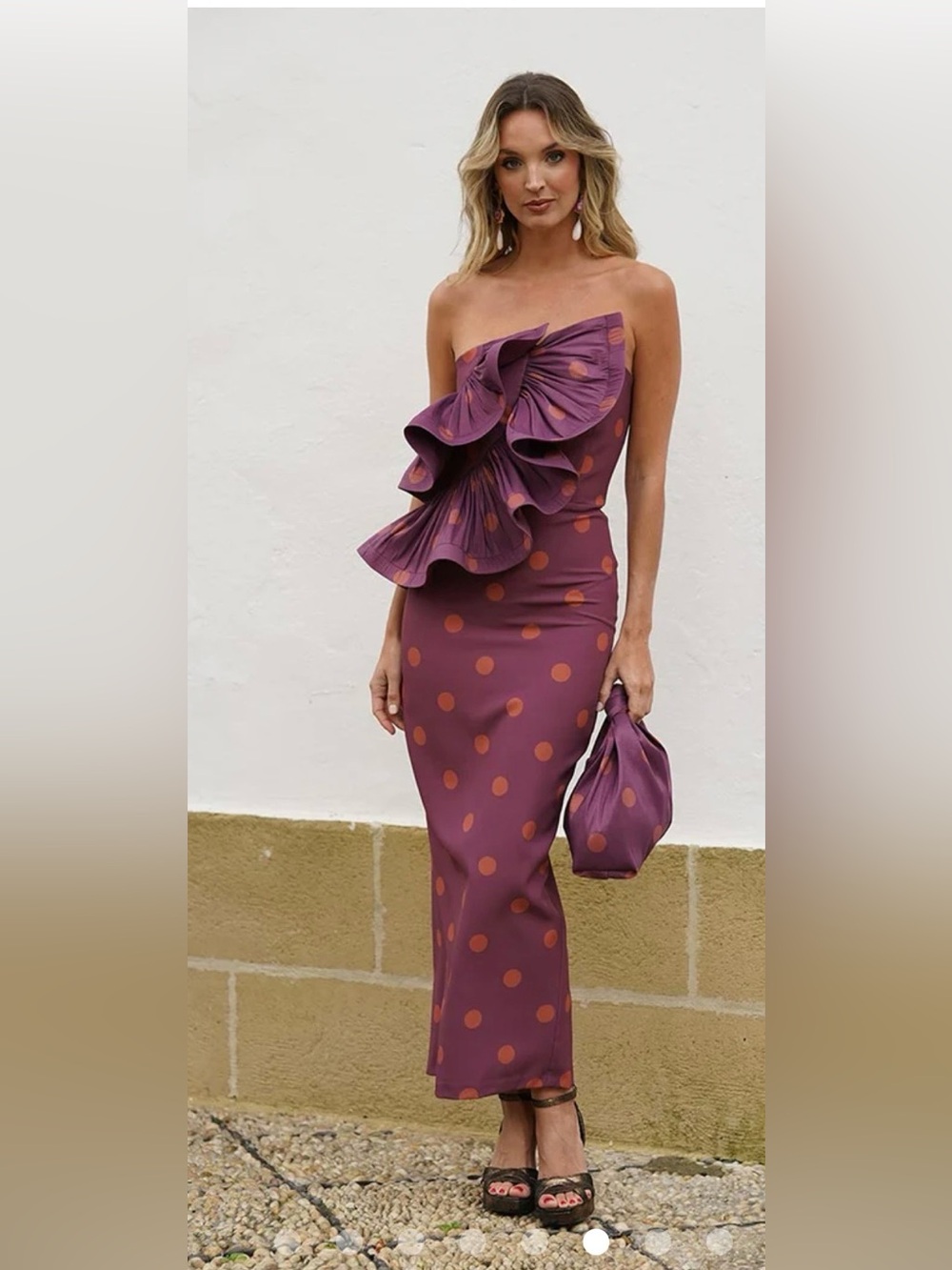 NWT- Mariquita Trasquila Malvar Ruffled Dress
